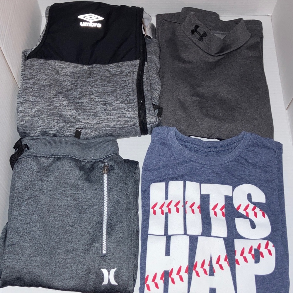 Umbro Jacket Under Armour Cold Gear‎ Hurley Pants Tek Gear Tee Clothing Bundle